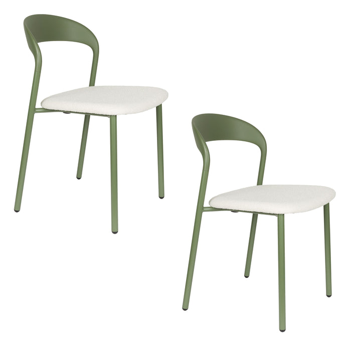 Housecraft Living Adelina Eetkamerstoelen Groen - Set van 2