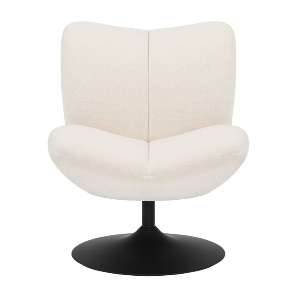 Bronx71 Draaifauteuil Lise chenille off white