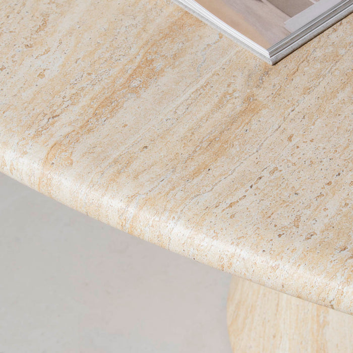 DÉJA Living - Eettafel Lichtbruin Eco Composiet - 130x130x76cm - Vejen