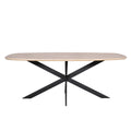 StarFurn - Eettafel Deens Ovaal Naturel Hout - 200x100x76cm - Ferris