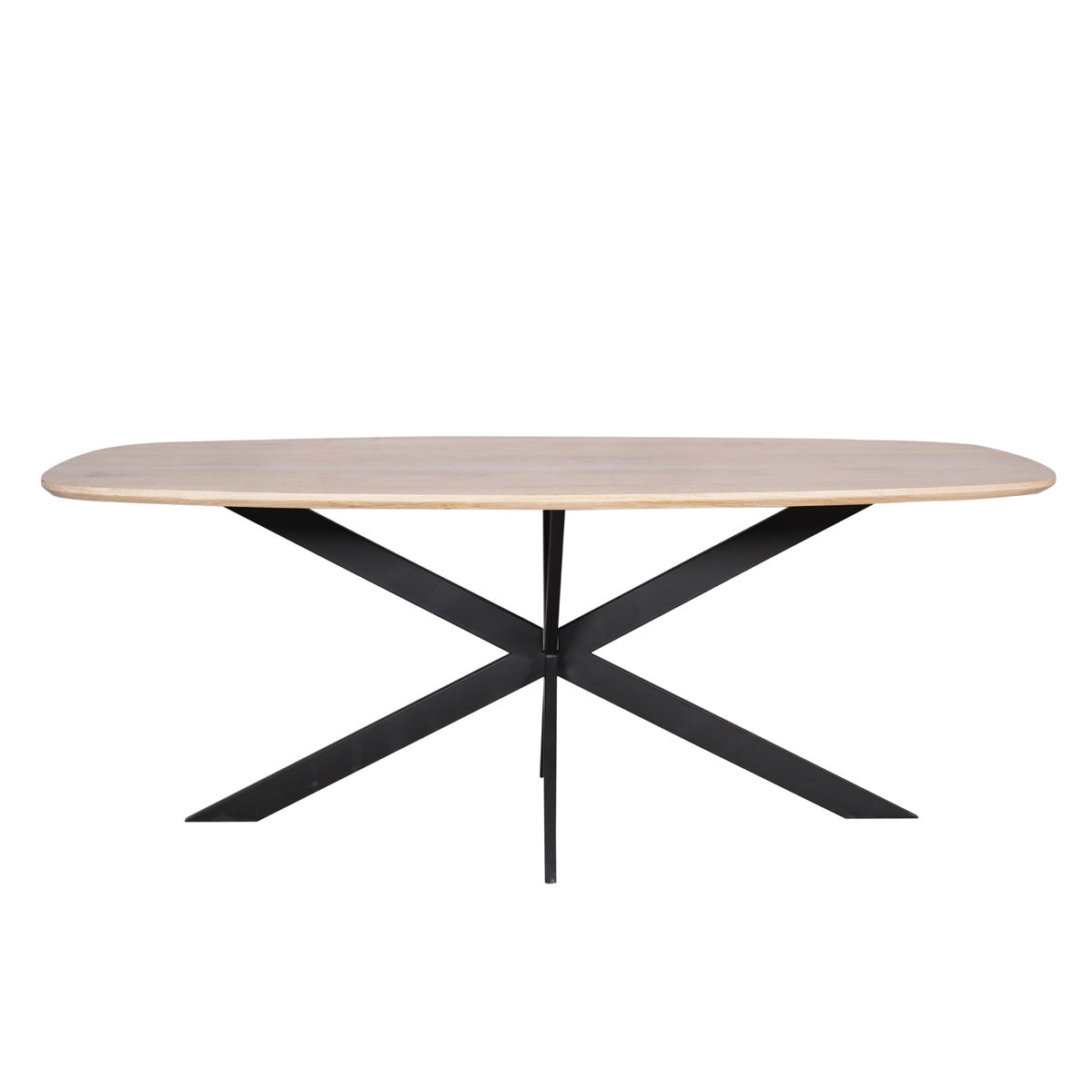 StarFurn - Eettafel Deens Ovaal Naturel Hout - 200x100x76cm - Ferris