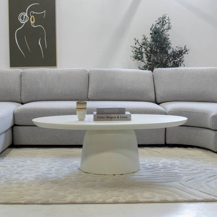 Giga Meubel - Salontafel Wit Eco Composiet - 120x60x39cm - Myrna