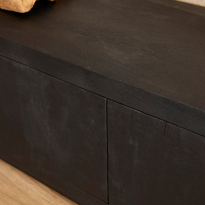 StarFurn - Tv-meubel Zwart Hout - 150x42x46cm - Brussel