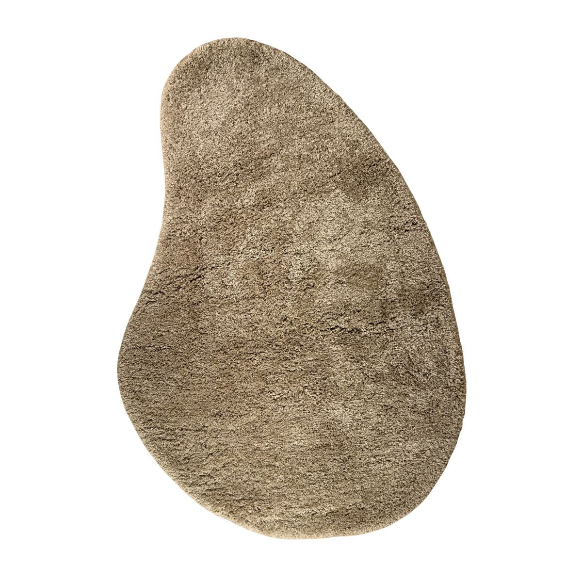 Organisch hoogpolig vloerkleed Pilo taupe polyester Interieur05