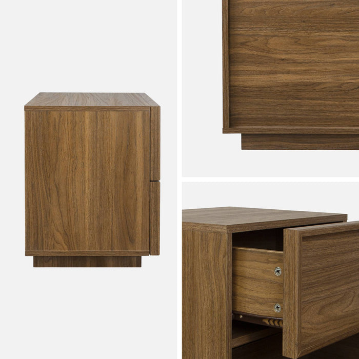 sweeek - Nachtkastje houtlook 2 lades