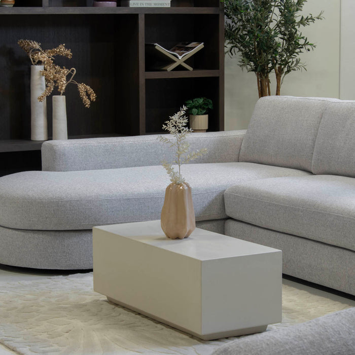 DÉJA Living - Salontafel Beige Composiet - 100x40x35cm - Ribe