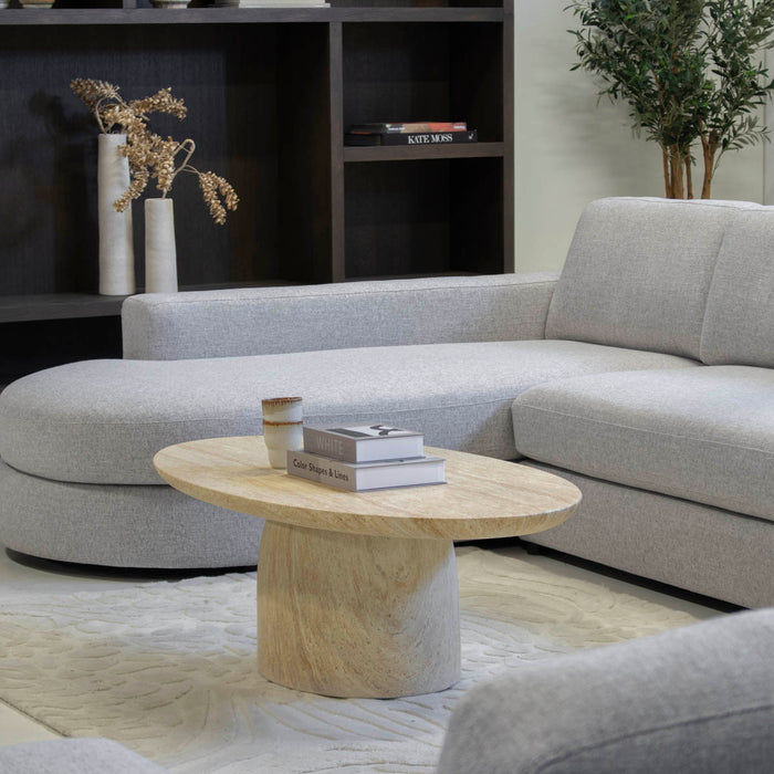 Giga Meubel - Salontafel Travertin - 120x60x39cm - Myrna