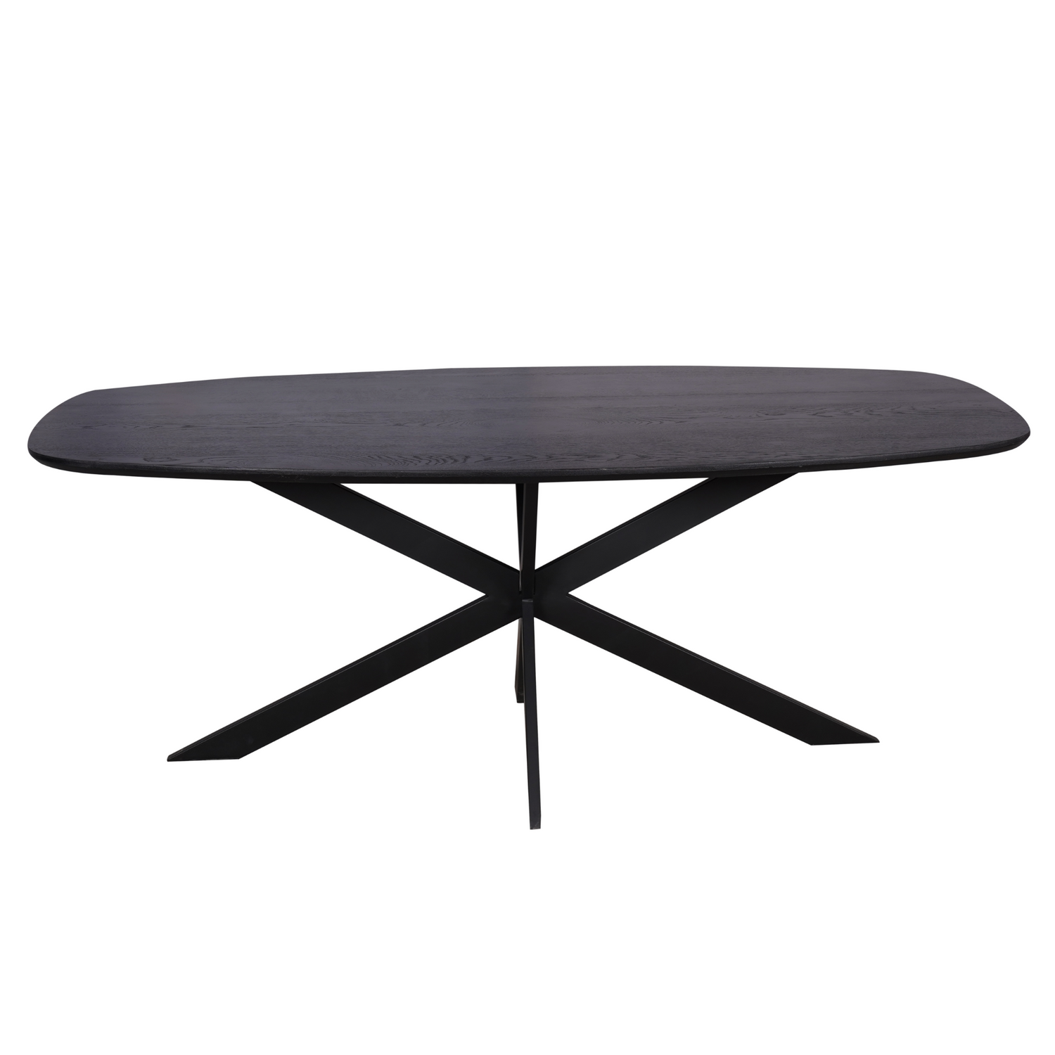Starfurn Eiken eettafel Ferris | Deens Ovaal 200 cm | Zwart