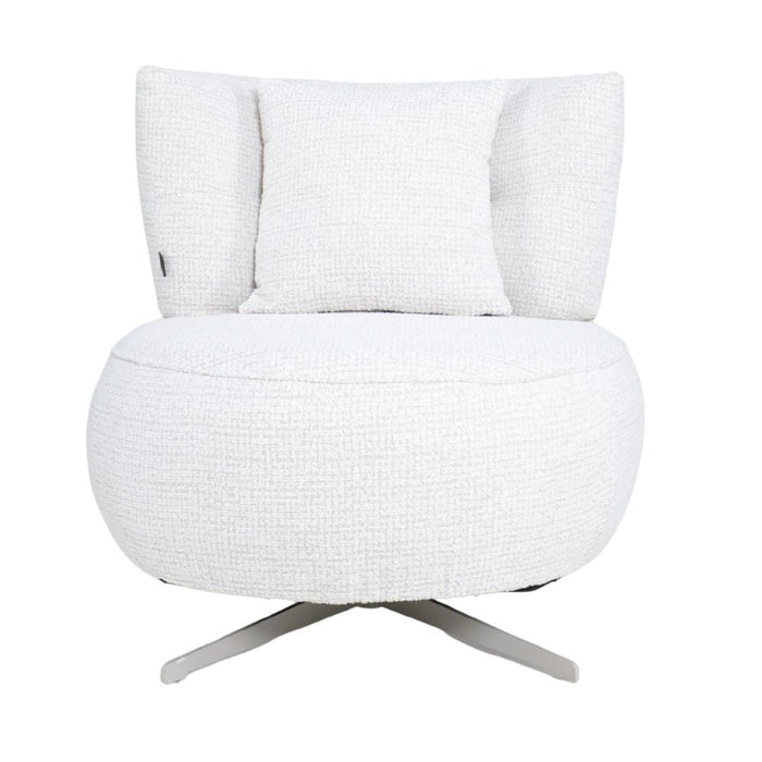 Bronx71 Fauteuil Fallon draaibaar gemêleerde stof beige