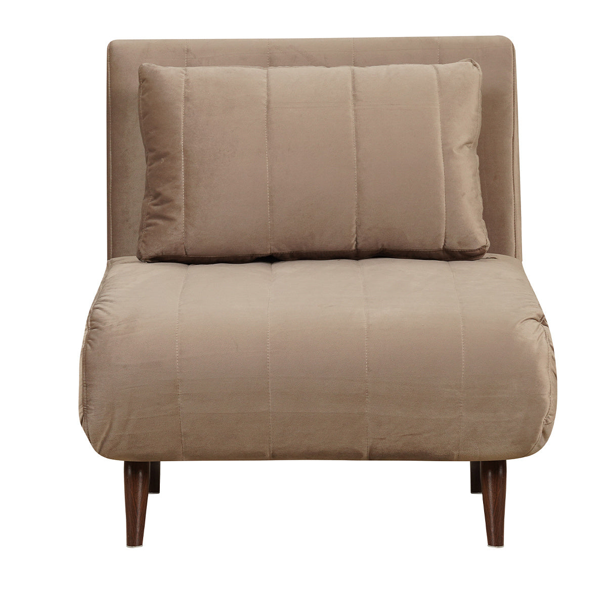 Bronx71 Velvet slaapfauteuil Hanna taupe