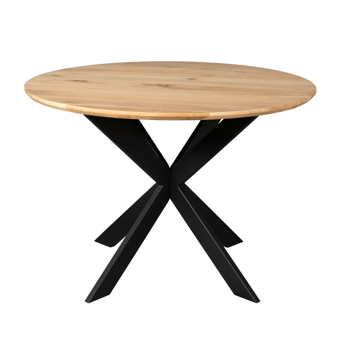 Starfurn Eiken eettafel Ferris | Rond 110 cm | Naturel