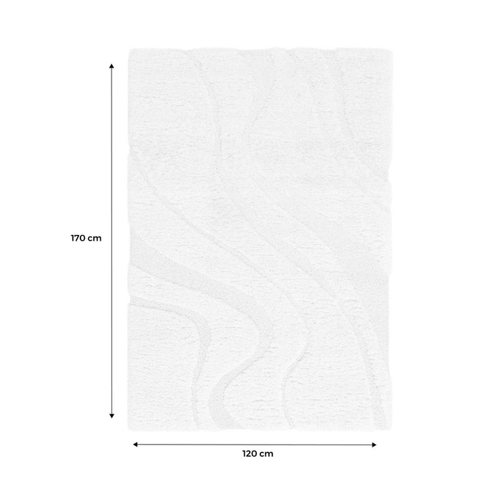 sweeek - Binnentapijt met reliëf patroon, crème