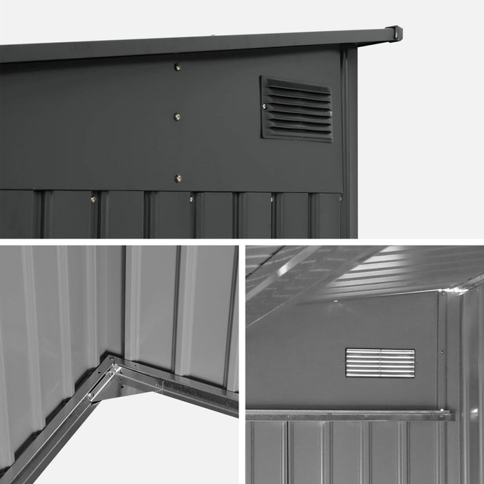 sweeek - Stalen tuinberging 5,5m² met verankeringskit