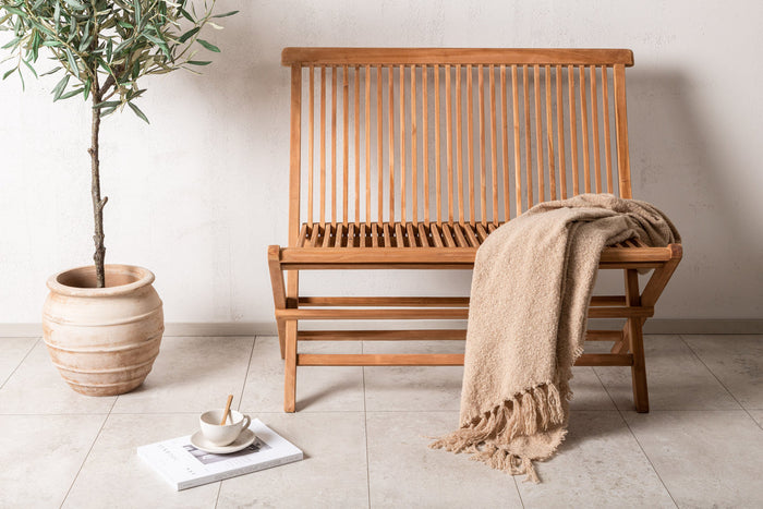 Rebellenclub Olea Tuinbankje - 100 x 62 cm - Naturel HoutÊ