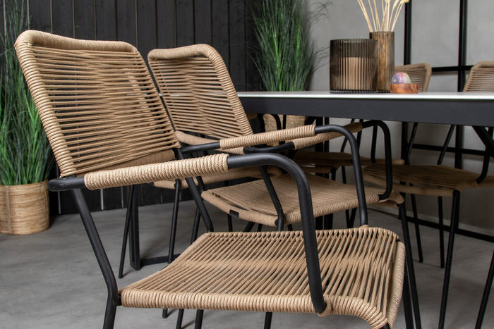 Rebellenclub Rama Tuinstoel - Set van 2 - Bruin