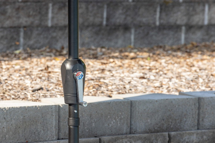 Rebellenclub Vio Parasol - ¿300 cm - Zwart