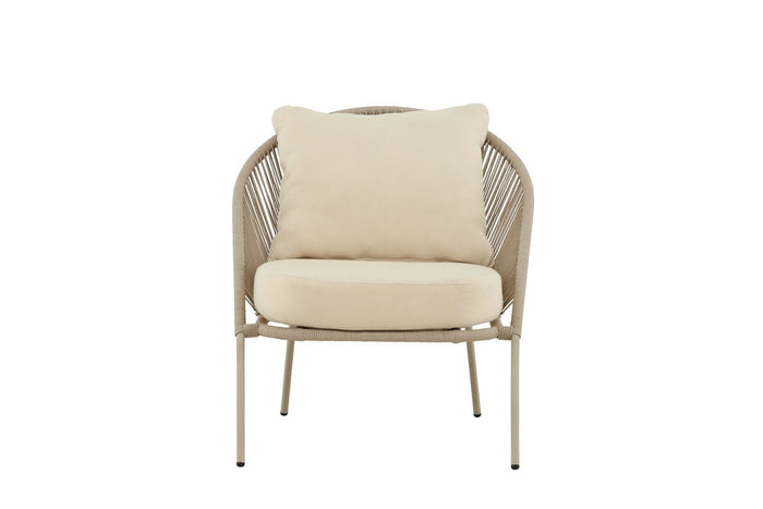 Rebellenclub Cannella Loungestoel - Set van 2 - Beige