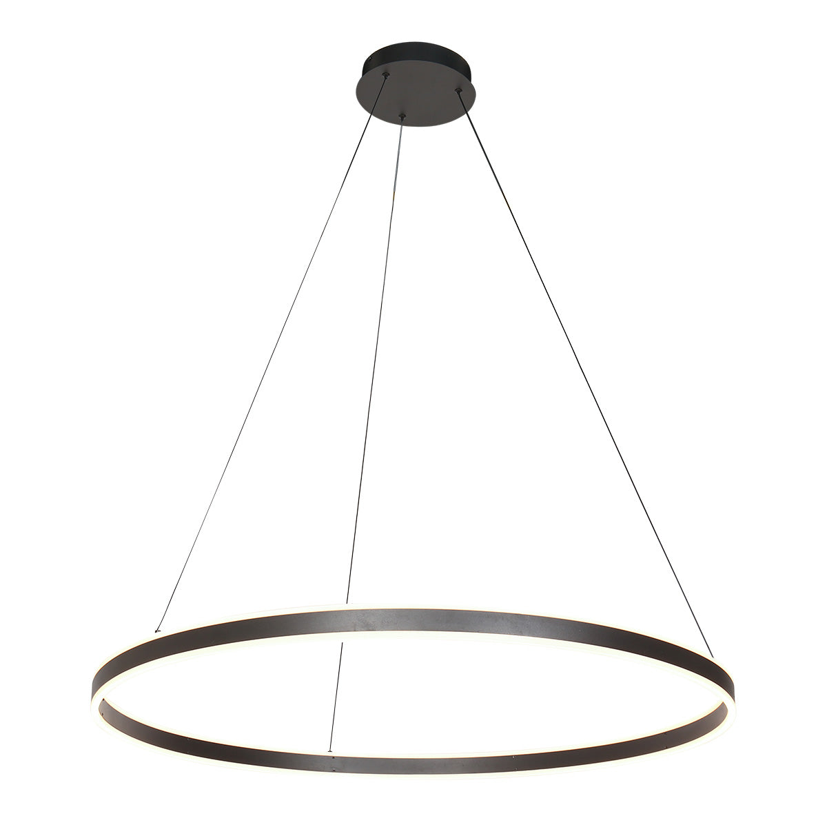 Steinhauer - Hanglamp Zwart Metaal - 100x100x190cm - Ringlux