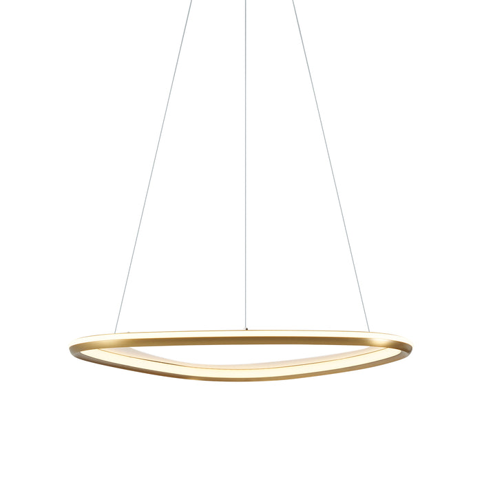 QAZQA Design hanglamp goud 3-staps dimbaar - Organico