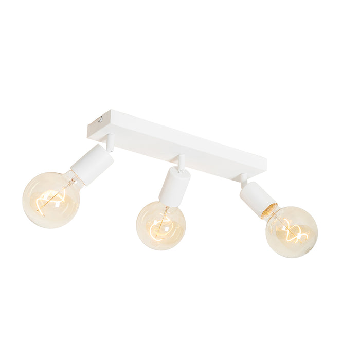 QAZQA Moderne spot wit rechthoekig 3-lichts - Facil