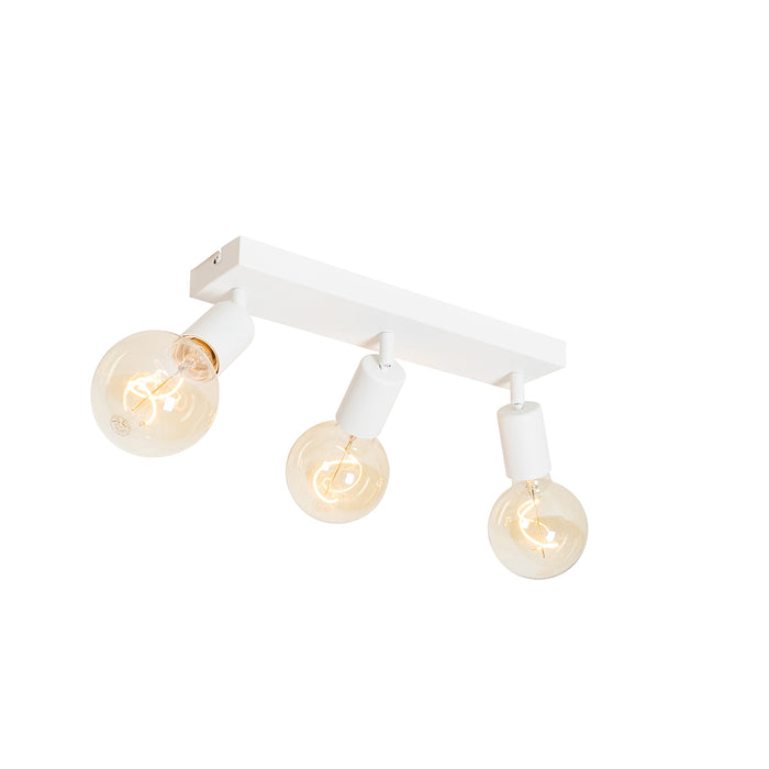 QAZQA Moderne spot wit rechthoekig 3-lichts - Facil