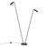 QAZQA Moderne vloerlamp zwart 2-lichts GU10 35mm - Thomas