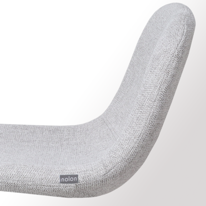 Nolon Nino-Mats Barkruk Lichtgrijs - Wit Onderstel - 75 cm