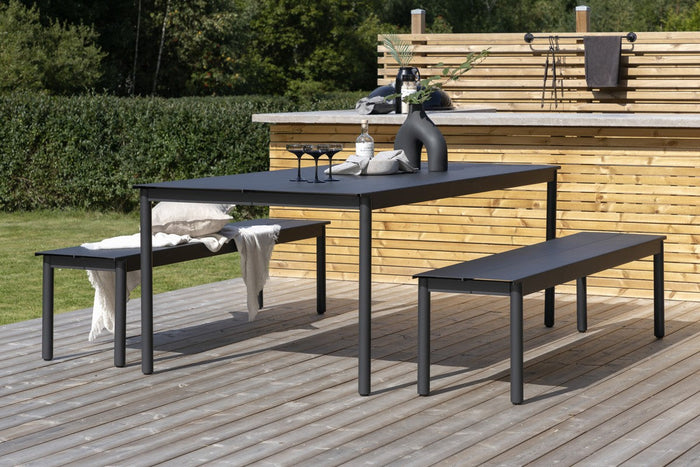 Rebellenclub Jules Tuinbankje - 180 x 40 cm - ZwartÊ