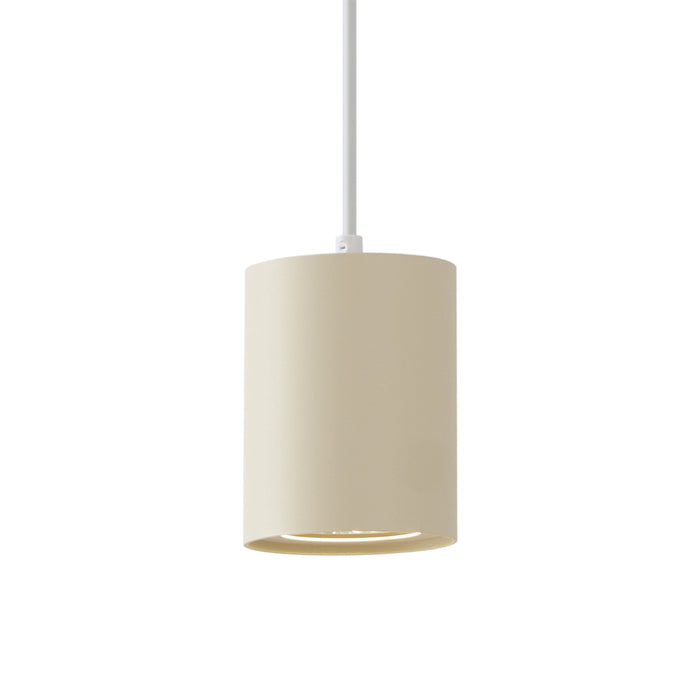 QAZQA Moderne hanglamp beige met wit voor railsysteem 1-fase GU10