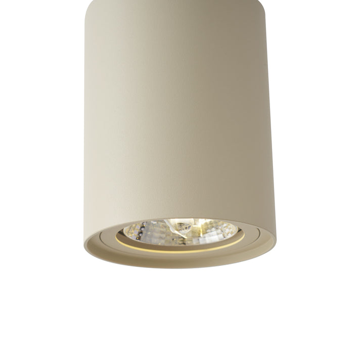 QAZQA Moderne hanglamp beige met wit voor railsysteem 1-fase GU10