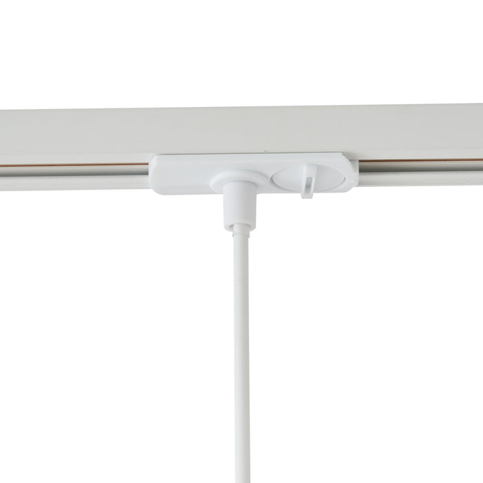 QAZQA Moderne hanglamp beige met wit voor railsysteem 1-fase GU10