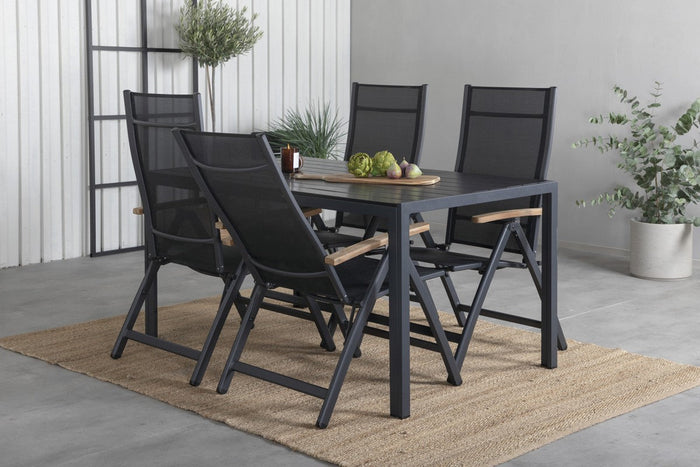 Rebellenclub Castor Verstelbare Tuinstoel - Set van 2 - ZwartÊ