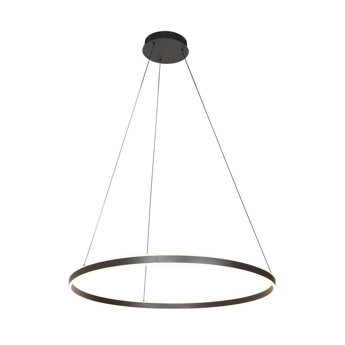 Steinhauer - Hanglamp Zwart Metaal - 80x80x190cm - Ringlux
