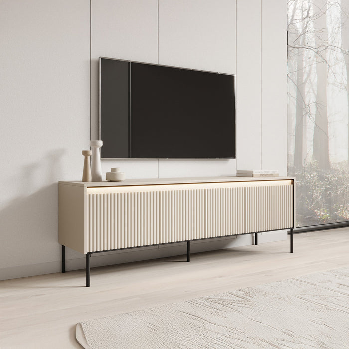 Meubella - TV-Meubel Timoteo - Beige - 167 cm