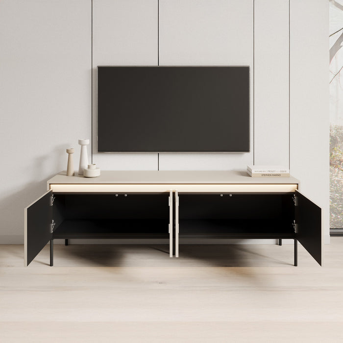 Meubella - TV-Meubel Timoteo - Beige - 167 cm