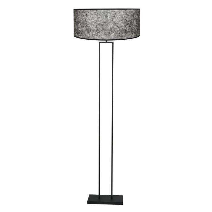 Steinhauer - vloerlamp - Stang - zwart - metaal stof - Ø 50cm - E27 -
