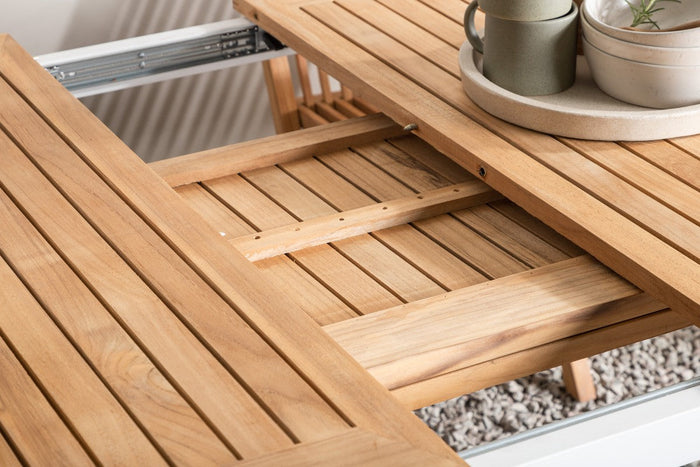 Rebellenclub Castor Tuintafel - 224 x 100 cm - Wit