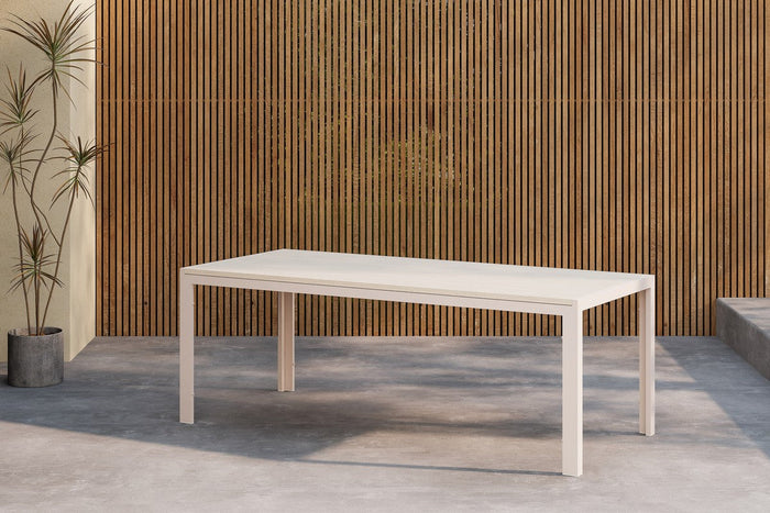 Rebellenclub Argento Tuintafel - 205 x 90 cm - Beige