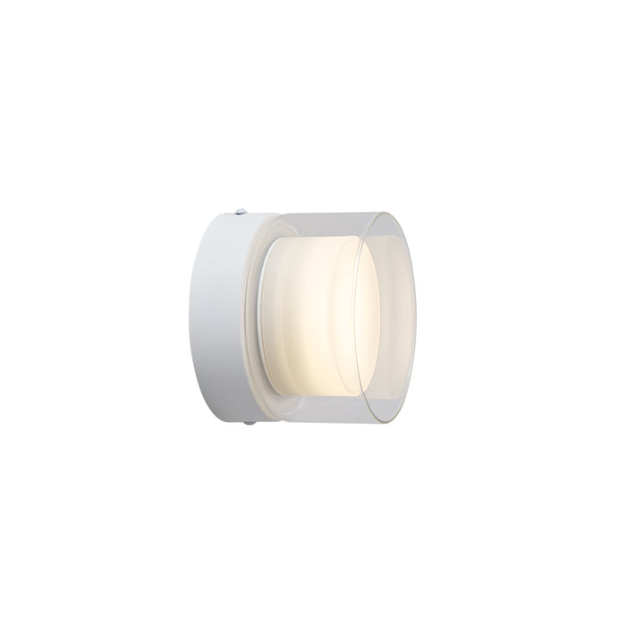 QAZQA Moderne plafondlamp wit met helder glas  - Puck