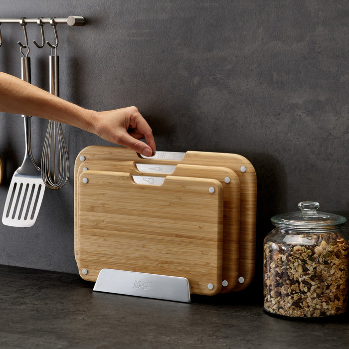 Joseph Joseph Nest Snijplanken - Set van 3 - Bamboo