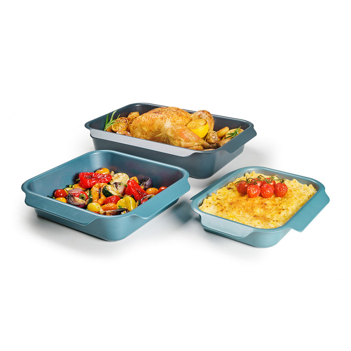 Joseph Joseph Nest Ovenschalen - Set van 3 - Blauw