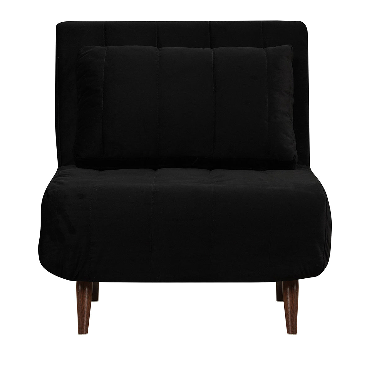 Bronx71 Velvet slaapfauteuil Hanna zwart