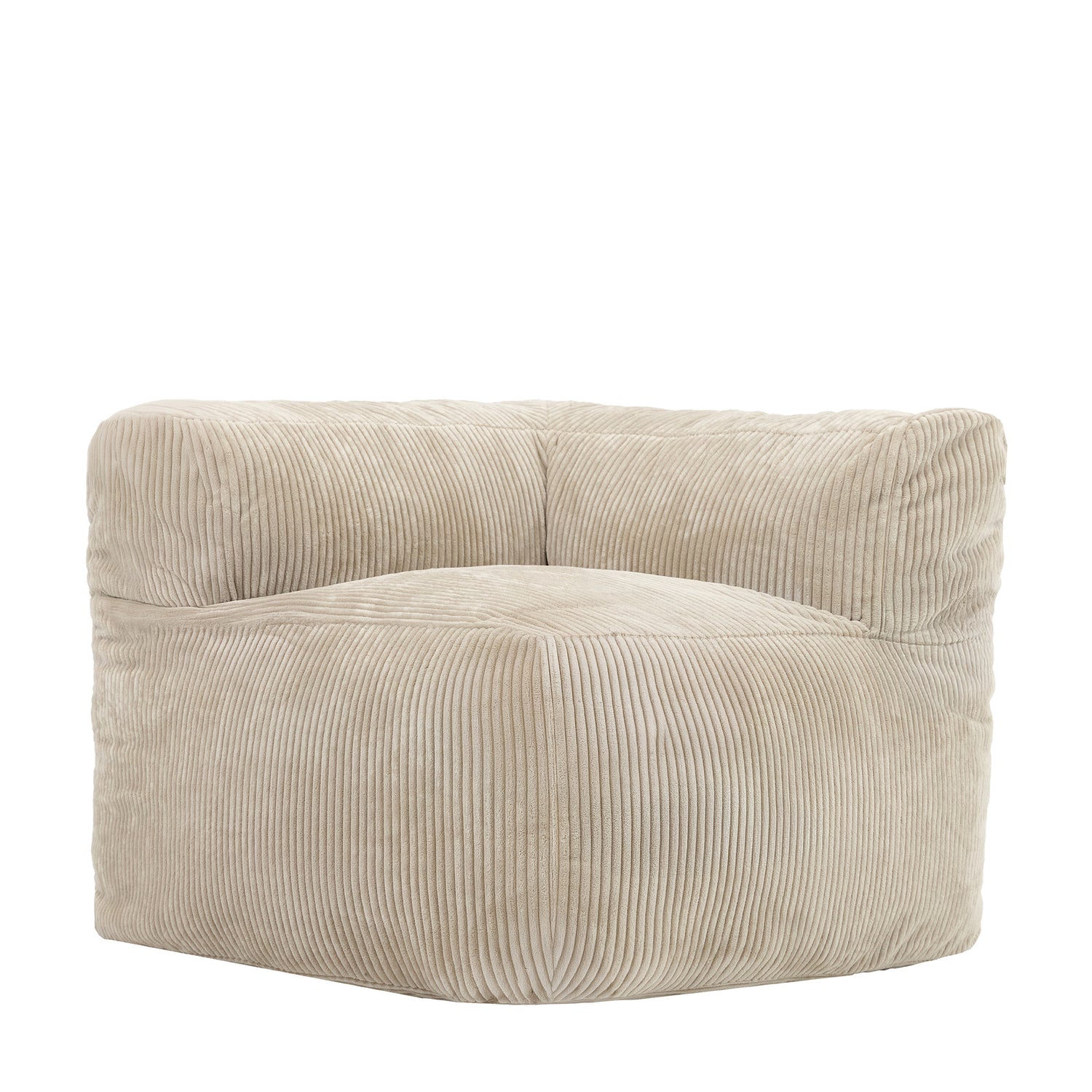 icon Zen Modulaire Bank Element - Hoekstuk - Ribfluweel - Beige