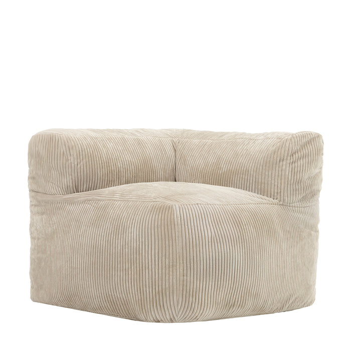 icon Zen Modulaire Bank Element - Hoekstuk - Ribfluweel - Beige