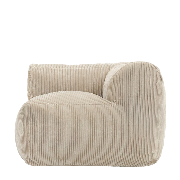 icon Zen Modulaire Bank Element - Hoekstuk - Ribfluweel - Beige