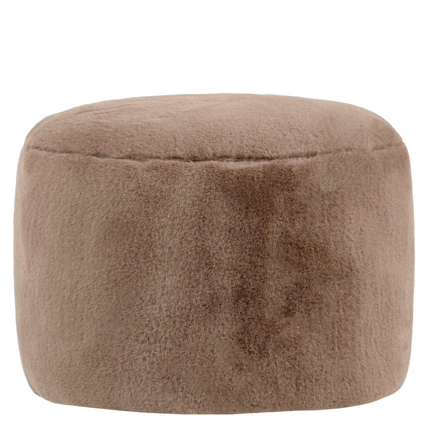 icon Milano XL Poef - Fluffy Pluche Imitatiebont - Mocha