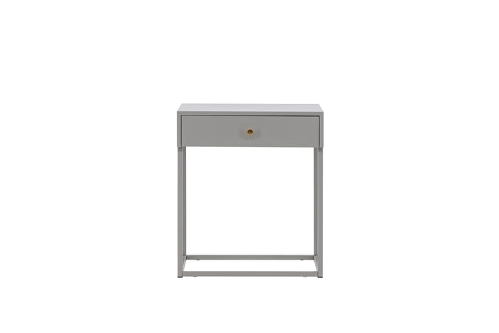 Fjôrd - Nachtkastje Lichtgrijs Metaal - 43x41x50cm - Bakal
