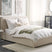 Beliani - MOISSAC - Bed - Beige - 160 x 200 cm - Polyester