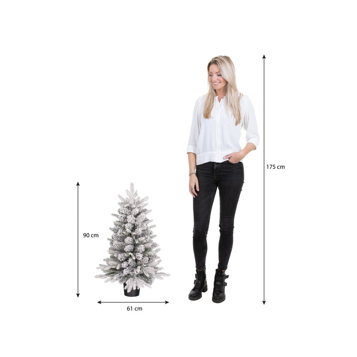 Black Box Trees Grimshaw Kunstkerstboom in Pot - H90 x  Ø61 cm - Groen