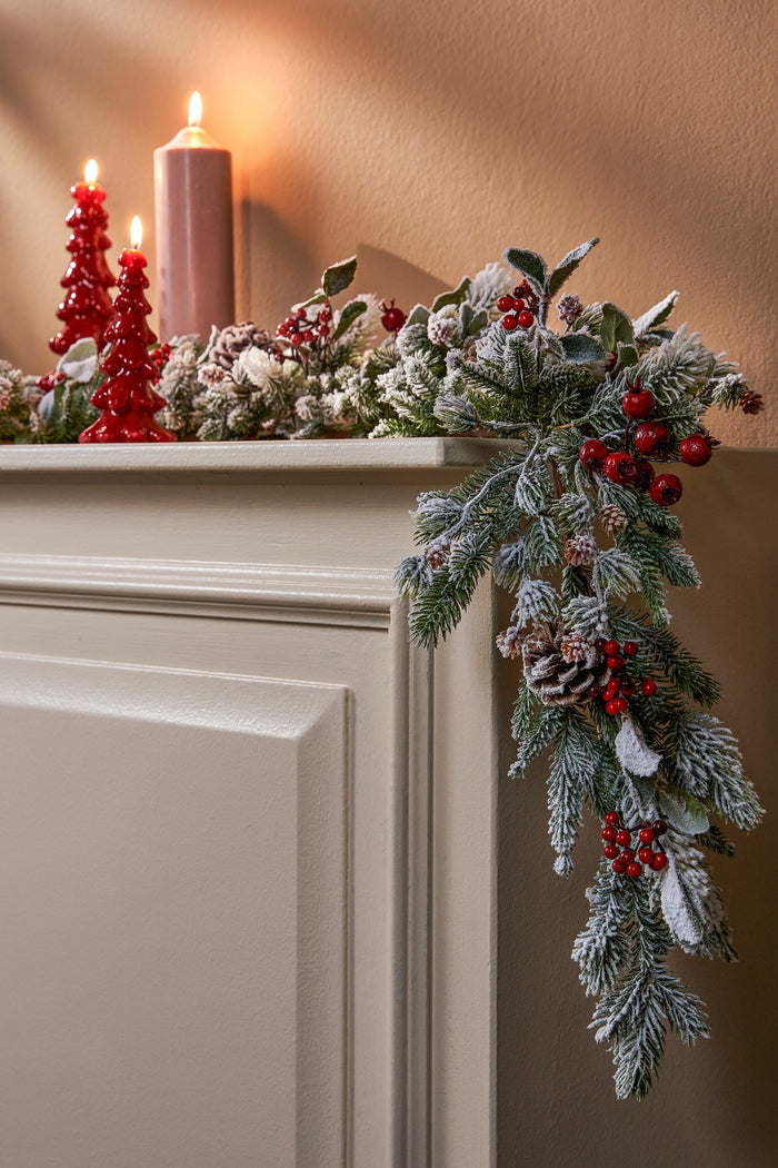 Mica Decorations Belfort Guirlande - L178 cm - Groen